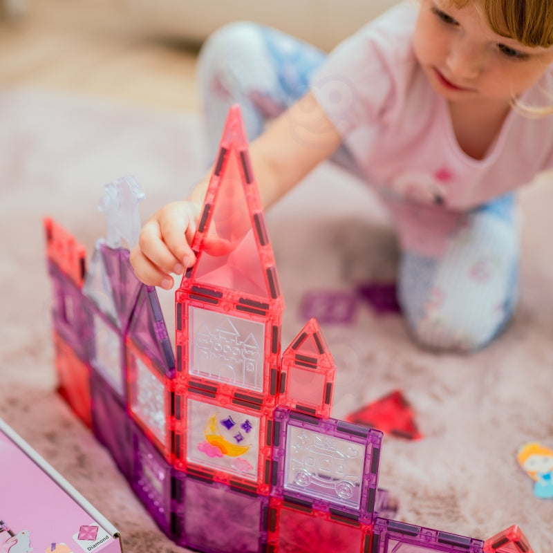 Magnetinis konstruktorius „Princesės pilis“ 50 vnt., WOOPIE