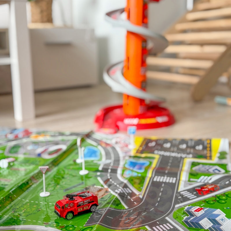 Didelė gaisrininkų automobilių aikštelė su garso efektais, Woopie