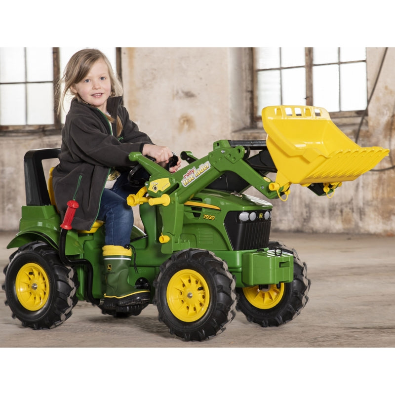 Pedalais minamas traktorius vaikams „Rolly Toys rollyFarmtrac John Deere“, žalias