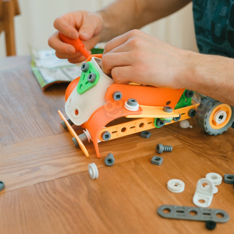 STEM konstruktoriaus rinkinys 163 el, transporto priemonės, WOOPIE