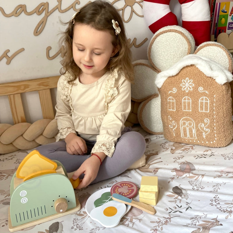 Medinis skrudintuvas su priedais, 14 dalių, FSC, WOOPIE GREEN