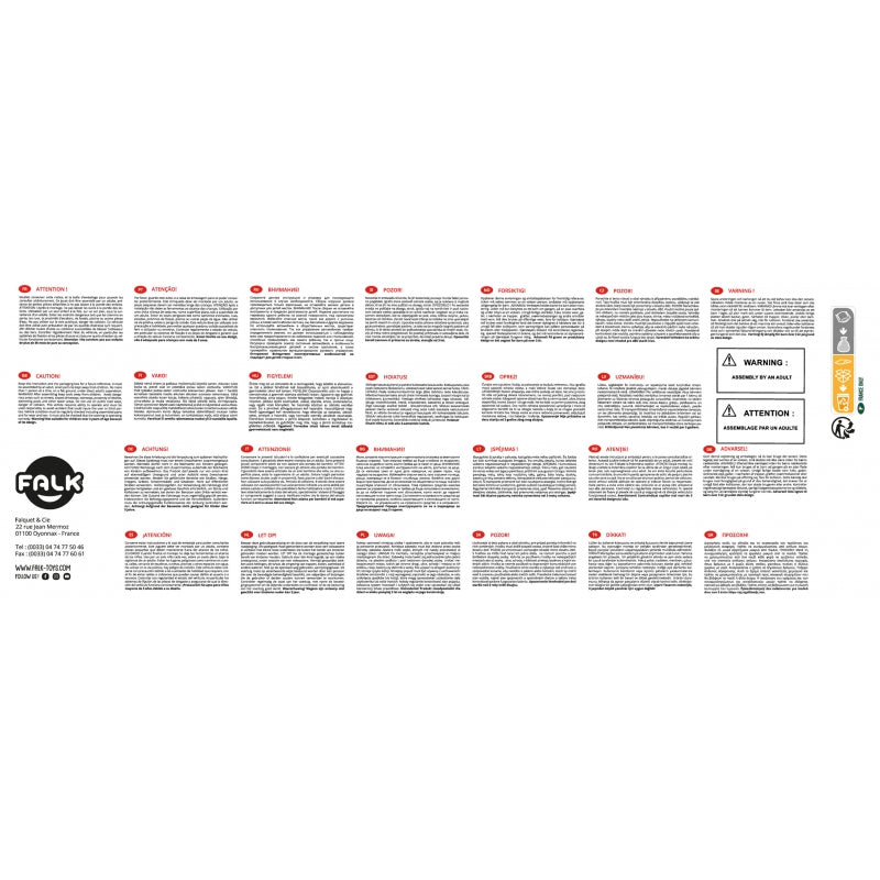 Minamas traktorius su priekaba Falk, baltas