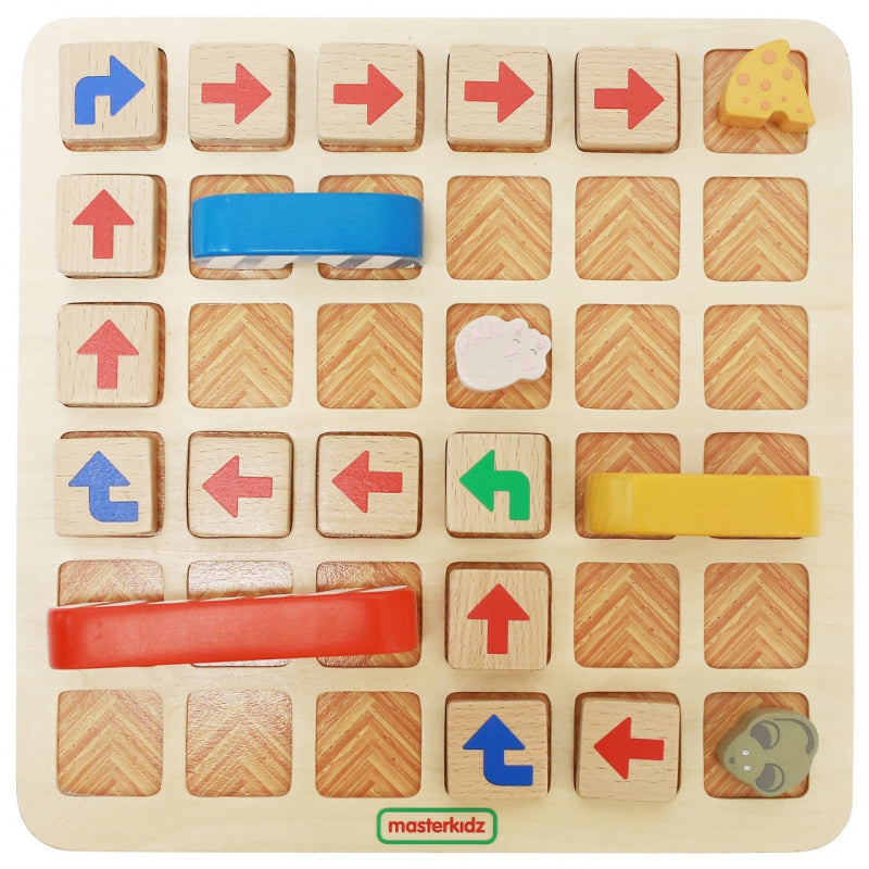 MASTERKIDZ edukacinis labirinto žaidimas Raskite kelią į sūrį!