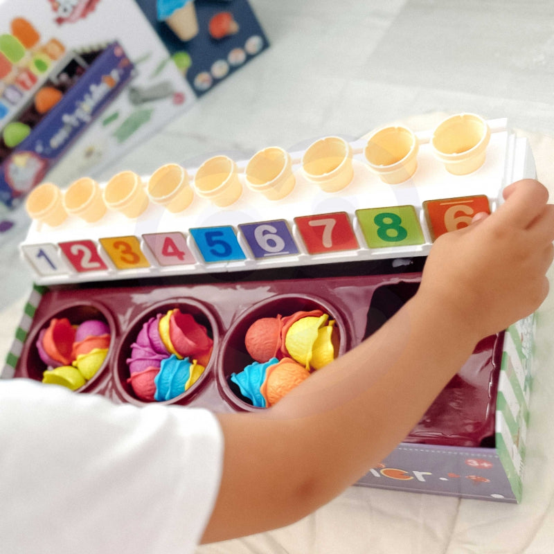 Vaikiška ledų parduotuvė su priedais 87 el, WOOPIE