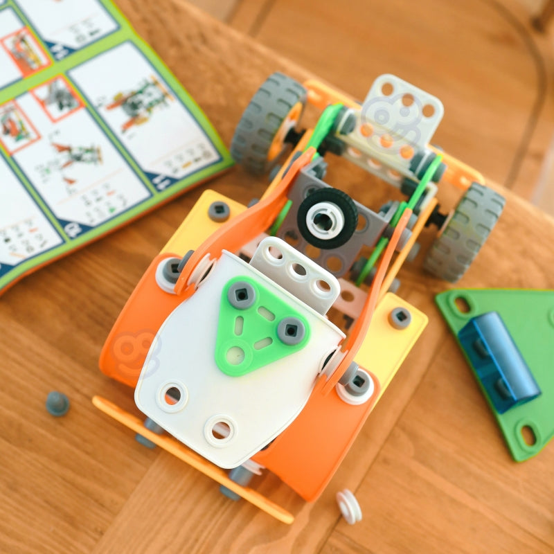 STEM konstruktoriaus rinkinys 163 el, transporto priemonės, WOOPIE