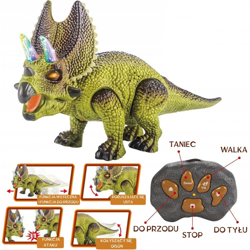 Nuotoliniu būdu valdomas dinozauras “Triceratops”, WOOPIE