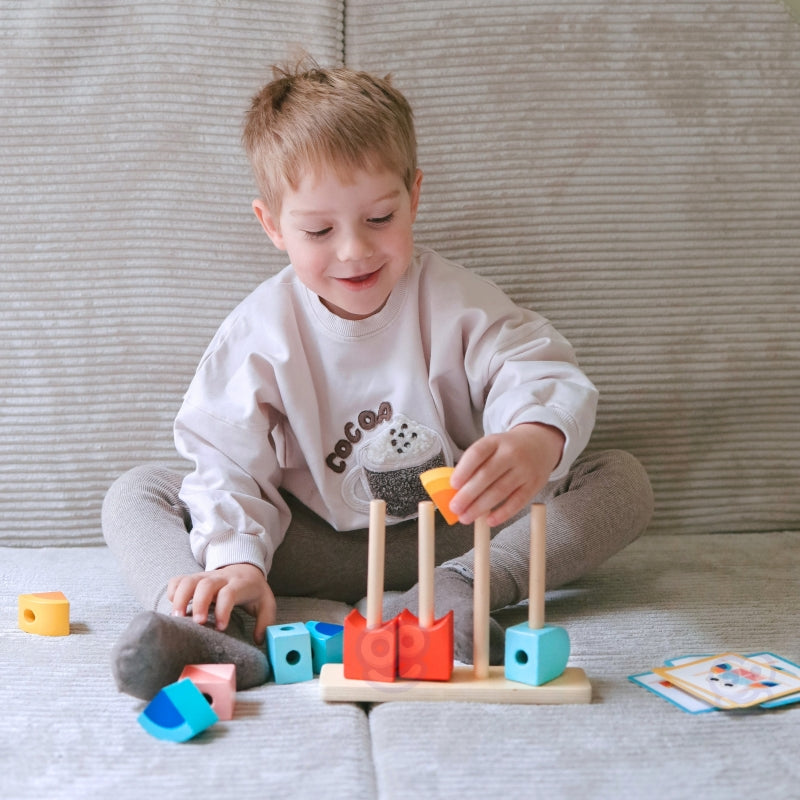 Medinė dėlionė vaikams „Krabas“, TOOKY TOY