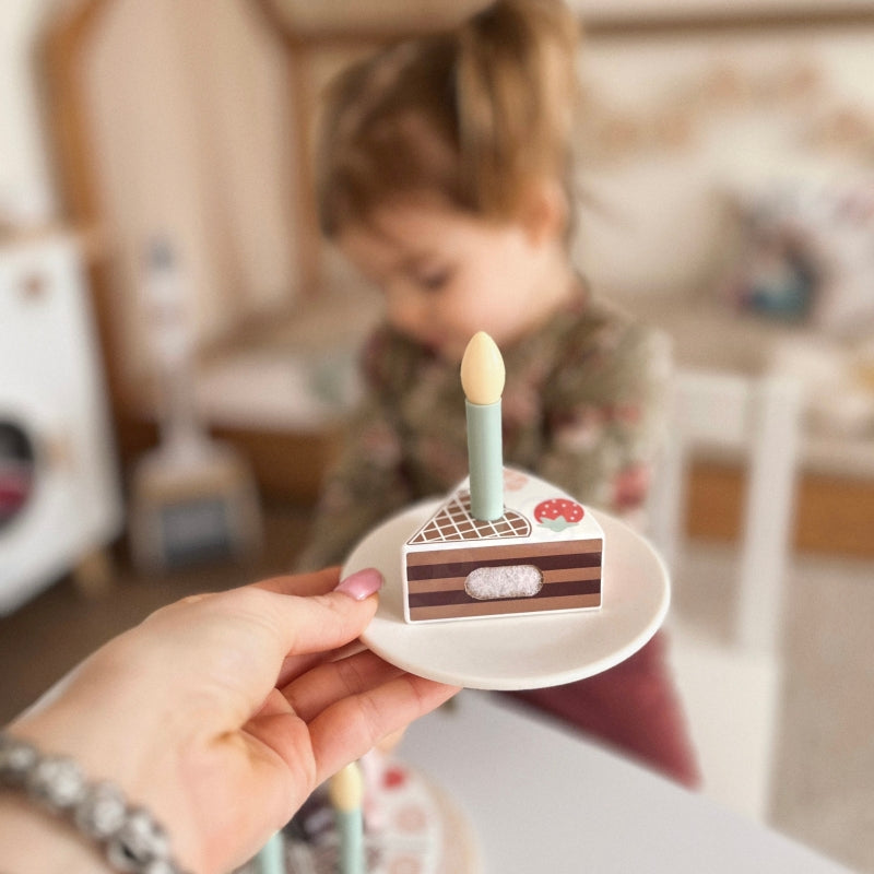 Medinis gimtadienio torto rinkinys su priedais, TOOKY TOY