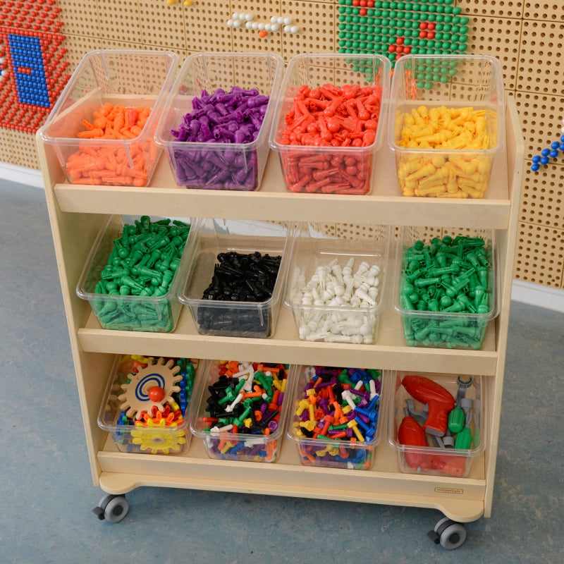 Akrilo STEM laikymo dėžės 6 vnt.,  MASTERKIDZ