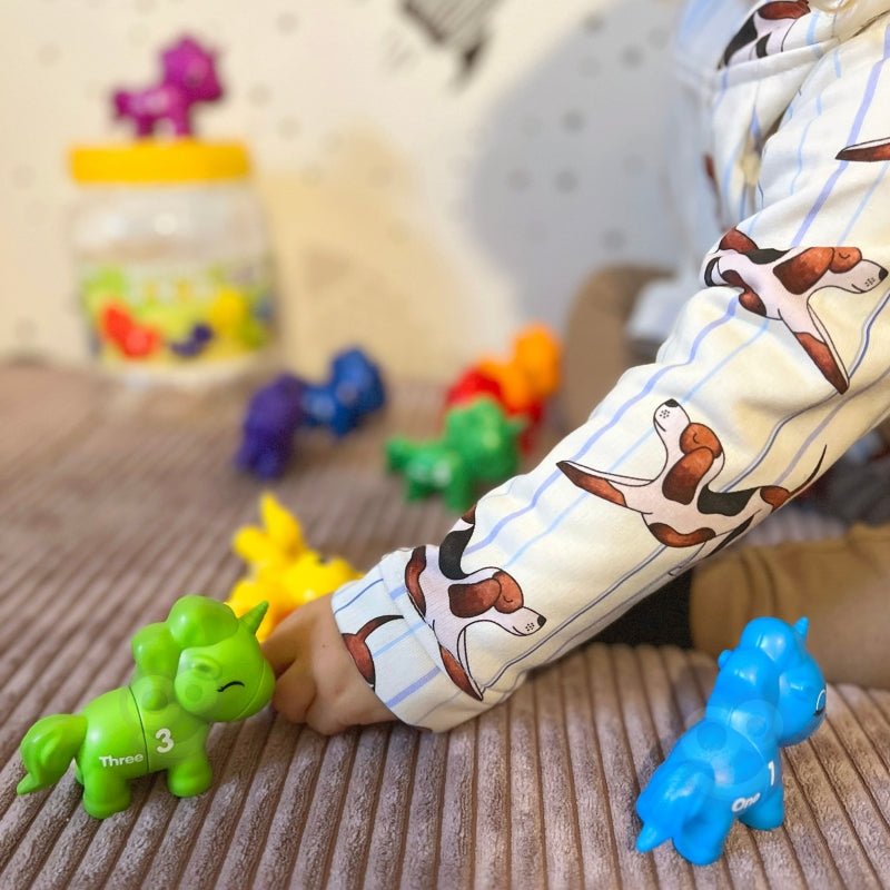 Edukacinis Montessori rūšiavimo rinkinys „Suderink skaičius“ 13 el., WOOPIE