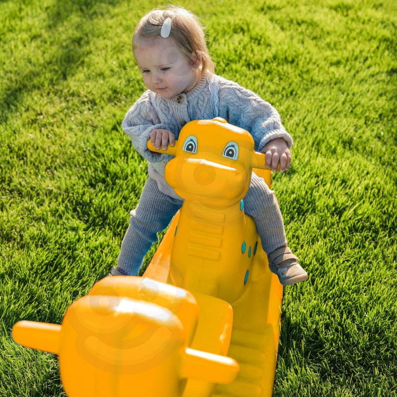 Sūpynės vaikams Dinozaurai WOOPIE, geltonos