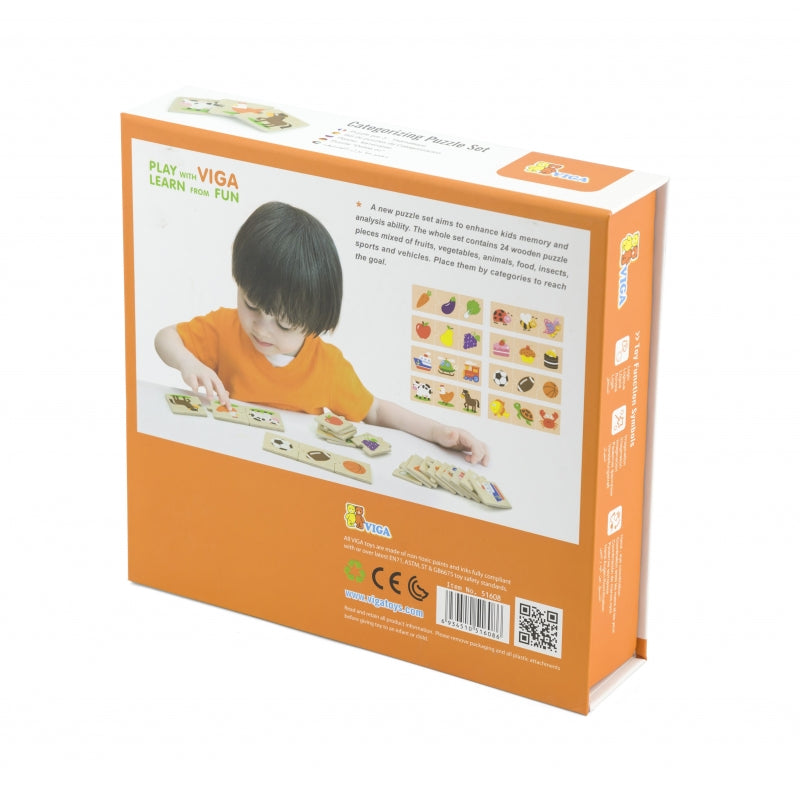 Medinė dėlionės su piešiniais 24 el, Viga