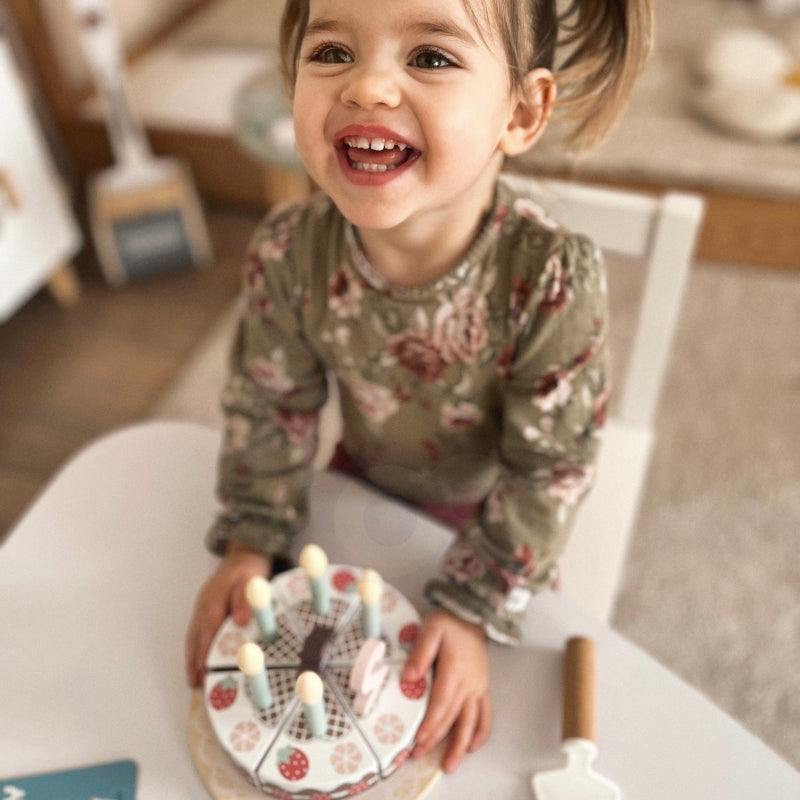 Medinis gimtadienio torto rinkinys su priedais, TOOKY TOY