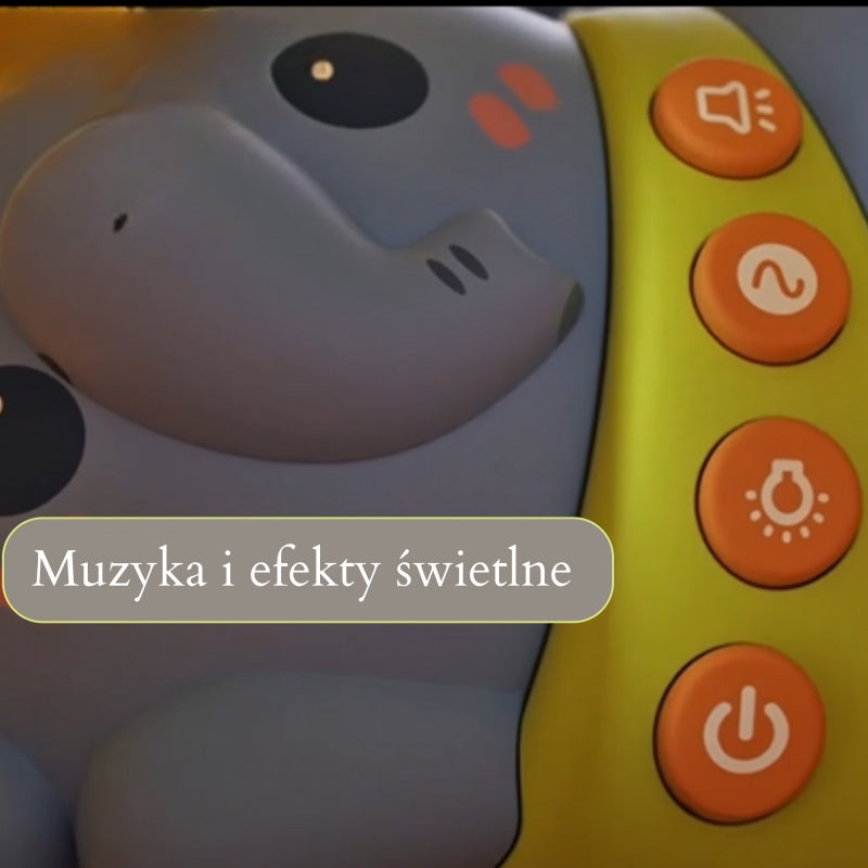 Žvaigždžių projektorius-naktinė lemputė su lopšinėmis „Dramblys“ WOOPIE BABY