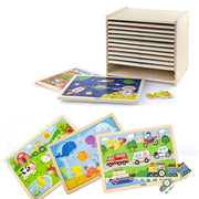 Medinės dėlionės 12vnt. Viga Toys