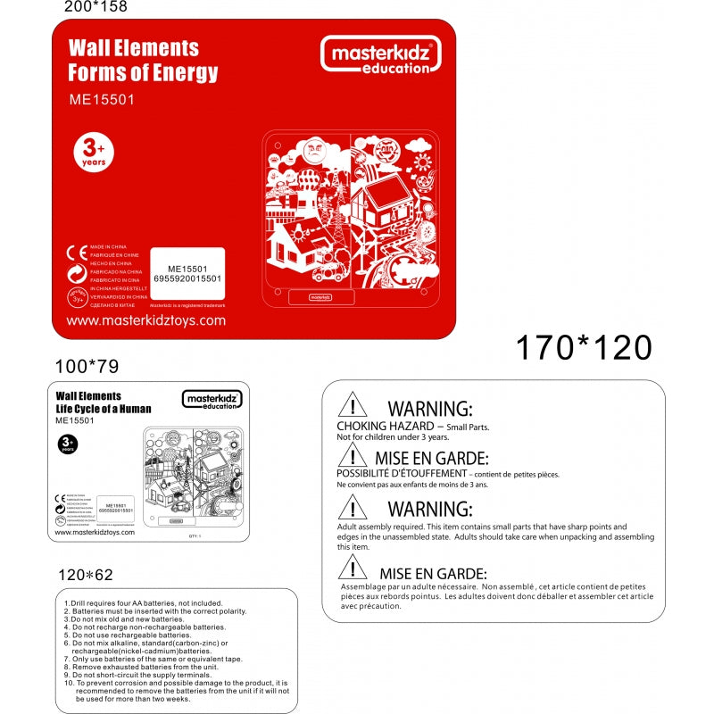 MASTERKIDZ edukacinė lenta, atsinaujinanti ir neatsinaujinanti energija