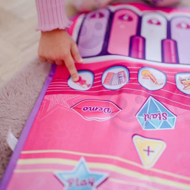 Didelis muzikinis kilimėlis vaikams 2in1, rožinis, WOOPIE