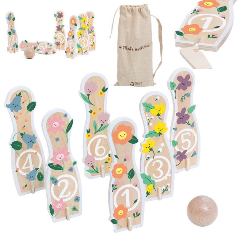 Mediniai kėgliai vaikams „Boulingas“, Classic World