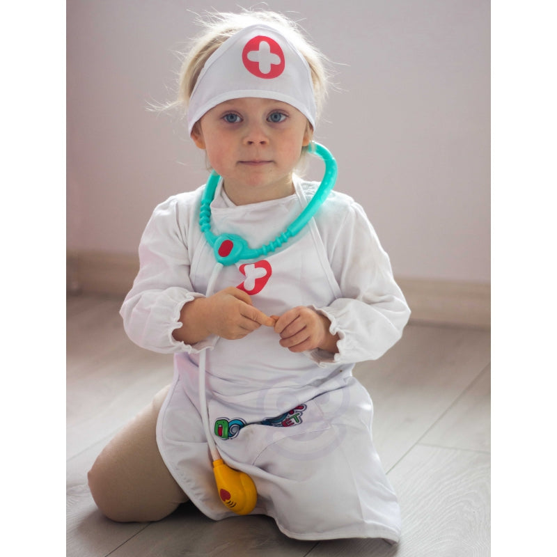 Slaugytojų prijuostė su slaugytojo kepuraite WOOPIE
