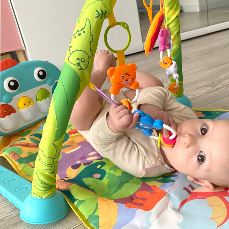 Žaidimų kilimėlis vaikams su arkos konstrukcija, WOOPIE BABY