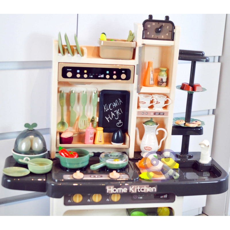 Daugiafunkcinė virtuvėlė vaikams su vandens cirkuliacija ir priedais 65 el., WOOPIE