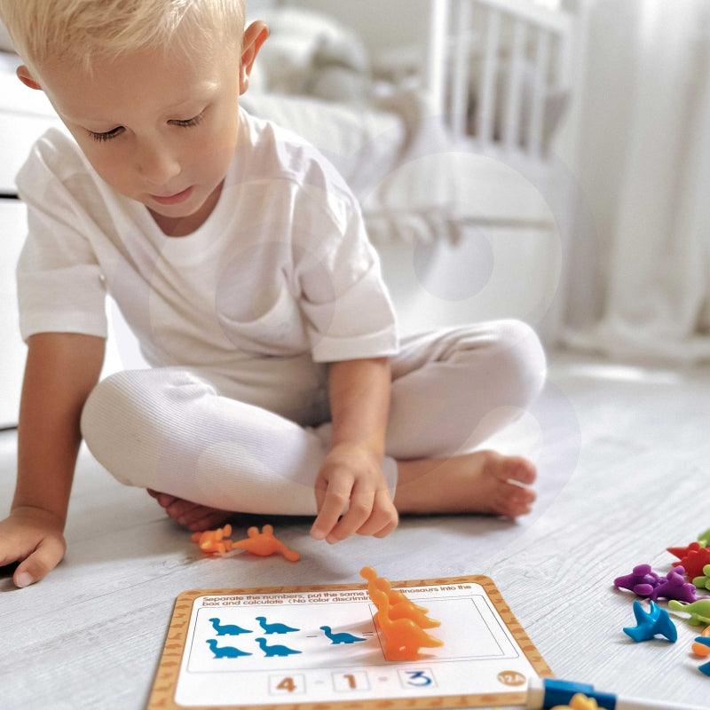 Mokomasis rinkinys 95 el, dinozaurai, WOOPIE