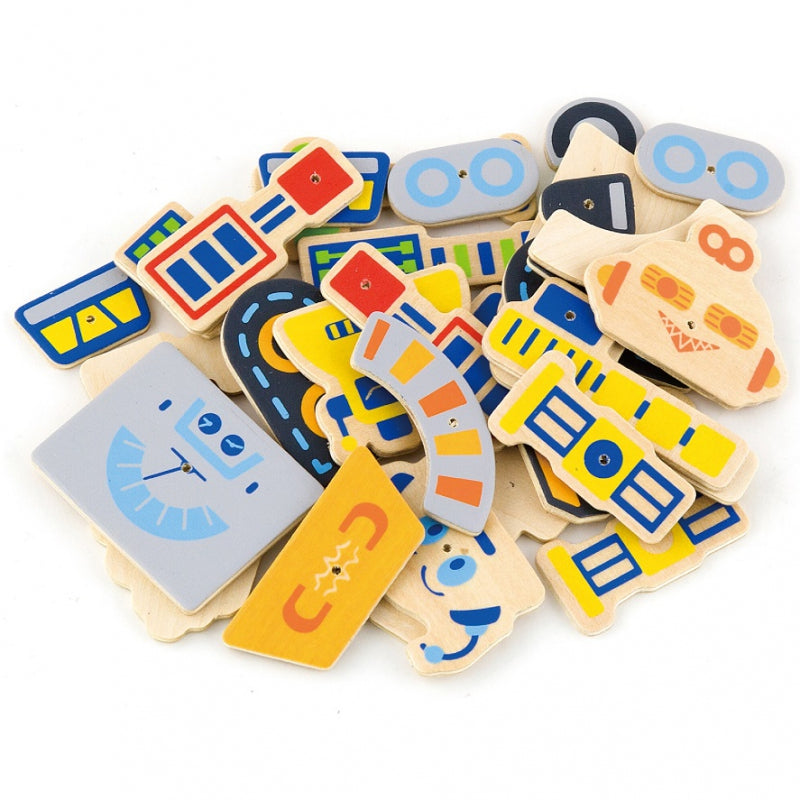 Prikalami mediniai robotai 45 detalės, Viga