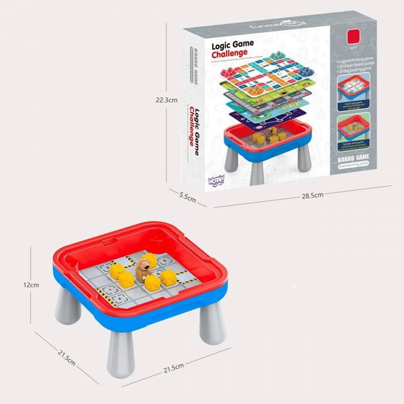 Žaidimų stalas vaikams su žaidimais 10in1, WOOPIE