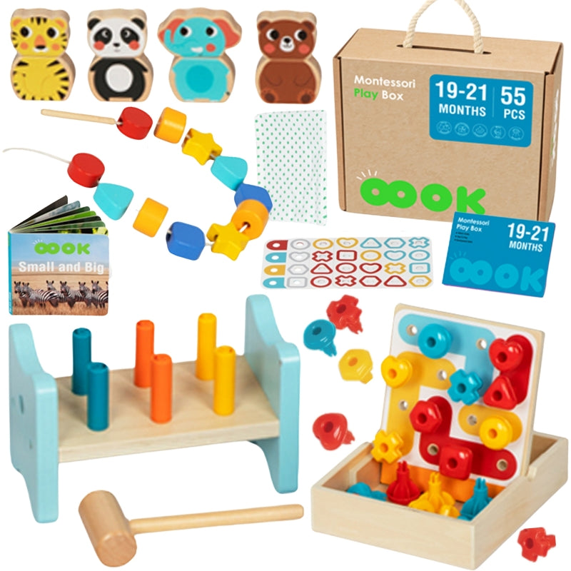 Lavinamoji Montessori dėžutė 7in1, 19-21 mėn, Tooky Toy