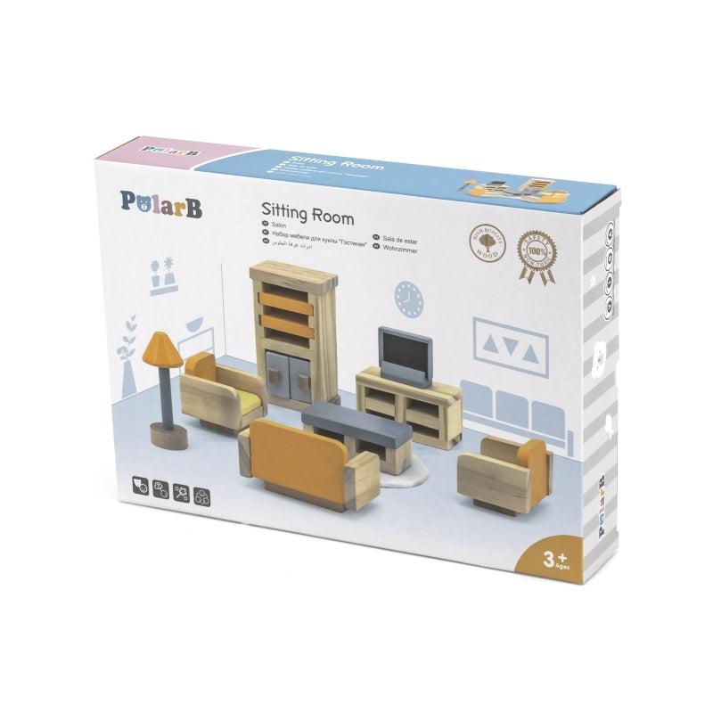 Lėlių namelio baldų komplektas svetainės kambariui, VIGA PolarB