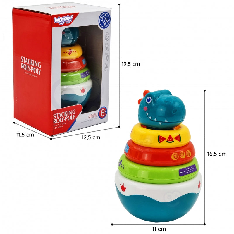 Sensorinis žaislas Dino piramidė, Woopie