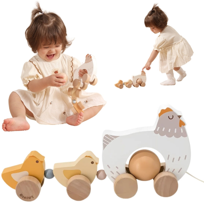 Medinė traukiama višta su viščiukais, VIGA PolarB