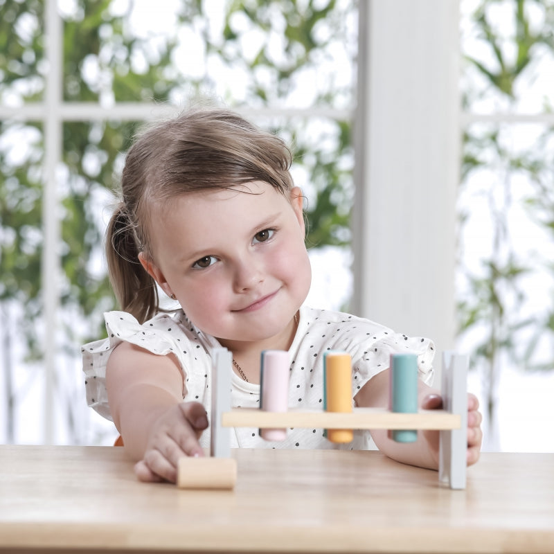 Medinis Montessori žaidimas su plaktuku vaikams, VIGA PolarB