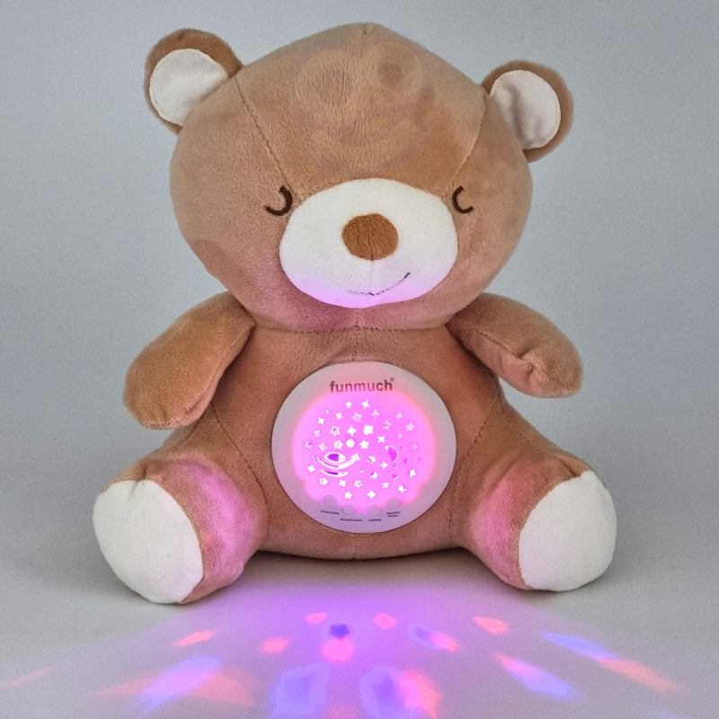 Pliušinis meškiukas Funmuch su projektoriumi ir lopšinėmis