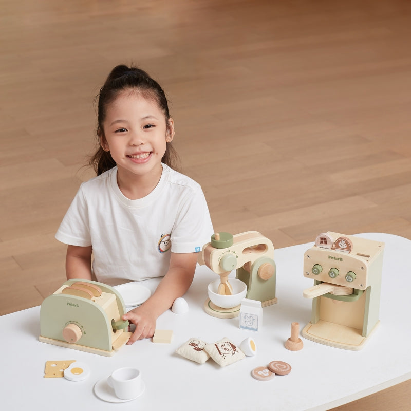 Medinis virtuvės maišytuvas su priedais, žalias, VIGA PolarB