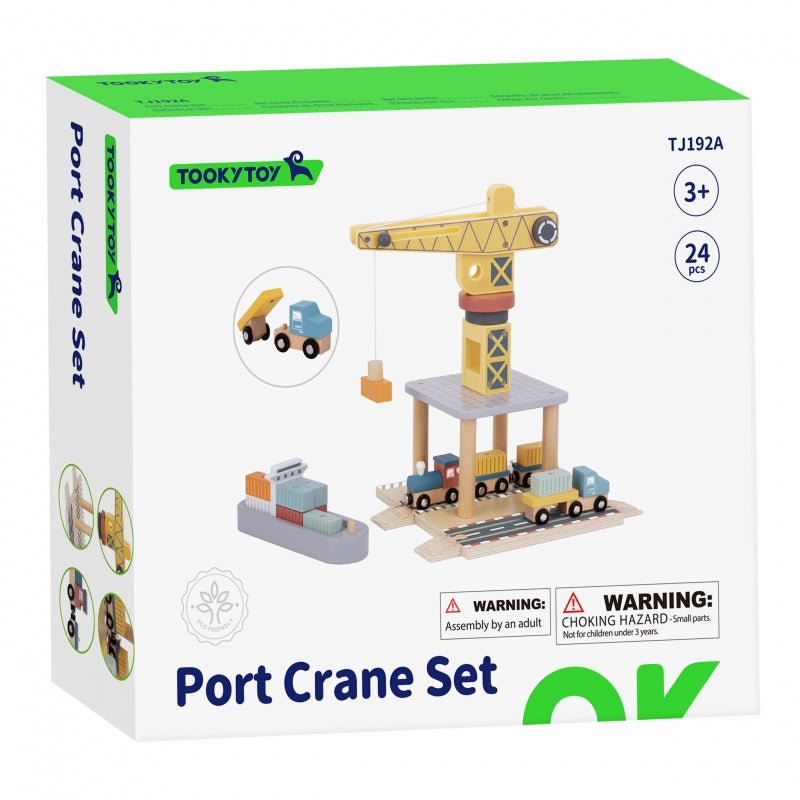 Medinis kranas su priedais, TOOKY TOY