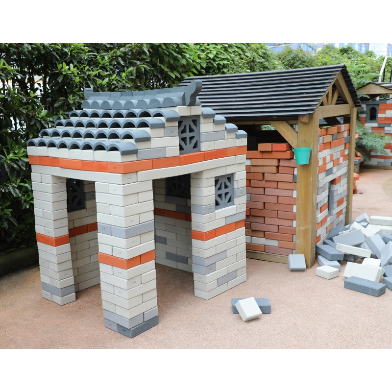 Minkštų plytų rinkinys 90 el, CLASSIC WORLD