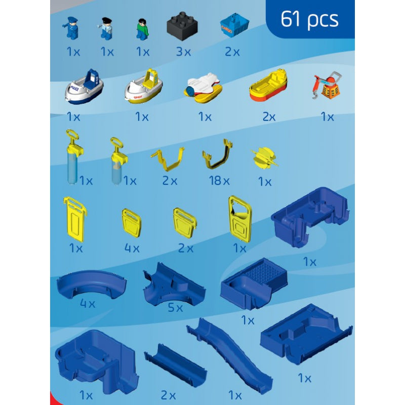 Didelė vandens kanalų trasa su uostu Waterplay, Big