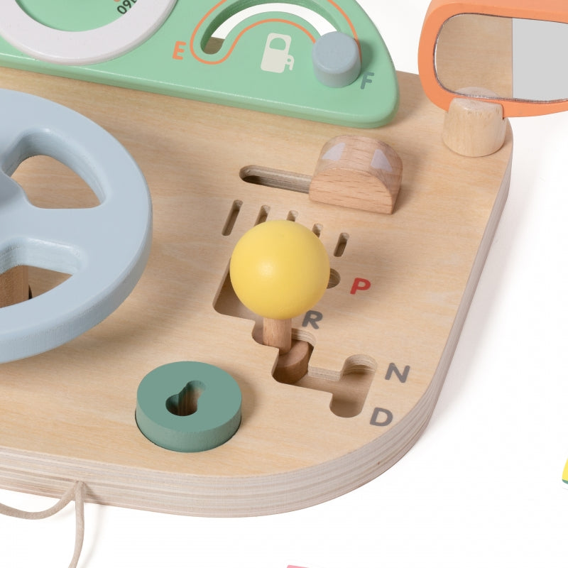 Medinė daugiafunkcinė motorinių įgūdžių lavinimo vairo veiklos lenta, CLASSIC WORLD