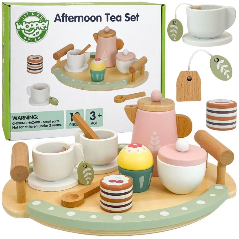 Medinis arbatos ir kavos rinkinys, 12 dalių, FSC WOOPIE GREEN