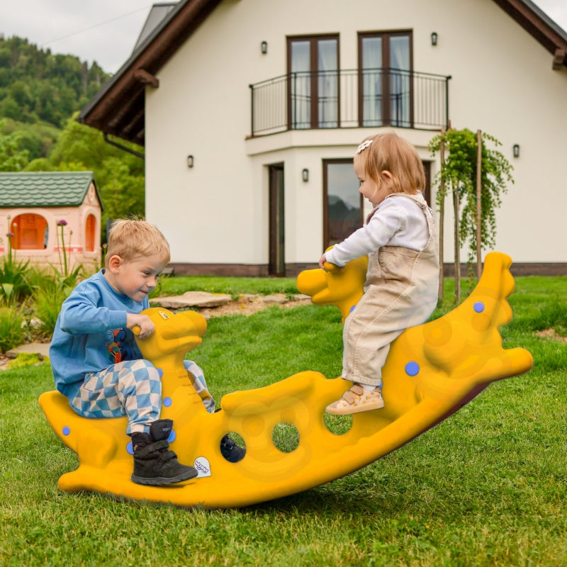 Sūpynės vaikams Dinozaurai WOOPIE, geltonos