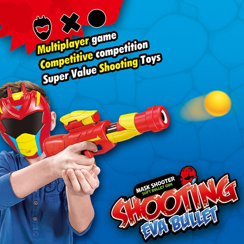 Žaislinio šautuvo ir kaukės rinkinys 11 el, WOOPIE