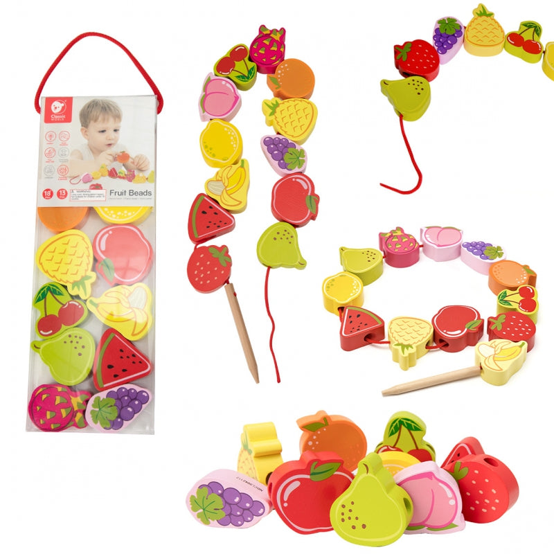 Medinis vaisių vėrimo žaidimas 13 el, CLASSIC WORLD