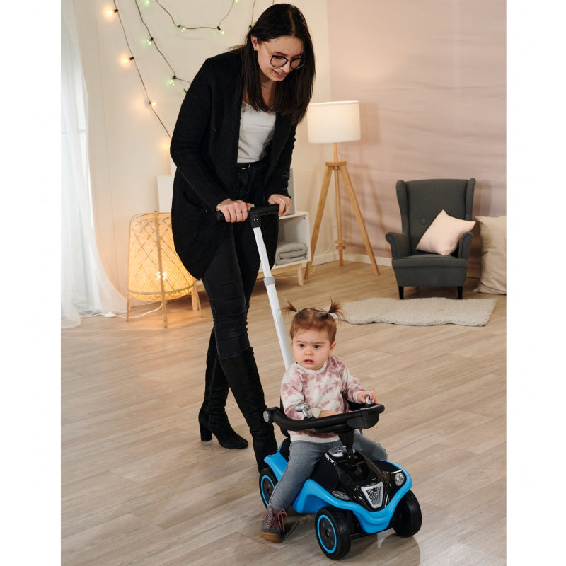 Paspiriamas automobilis su šviesos ir garso efektais, mėlyna, BIG