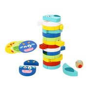 Medinis Jenga žaidimas vaikams „Gyvūnai“, Tooky Toy