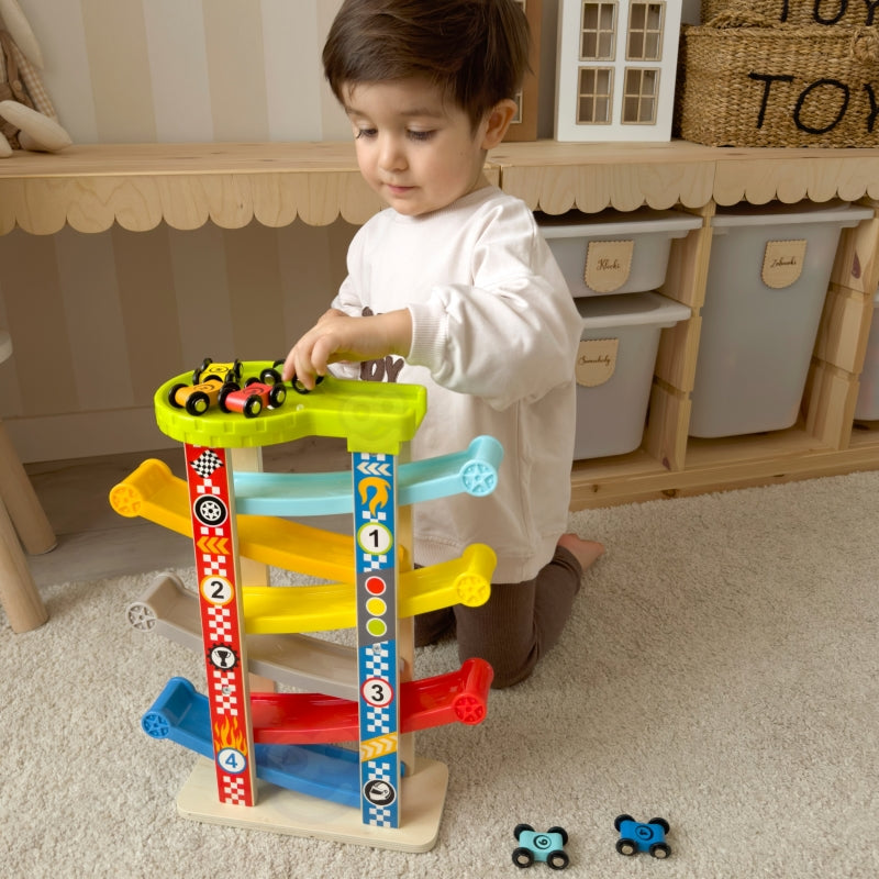 "TOOKY TOY" spalvinga automobilių trasa