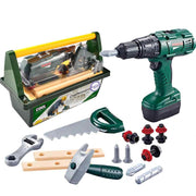 Didelė įrankių dėžė vaikams „Pasidaryk pats“ su priedais 15 vnt.,  WOOPIE