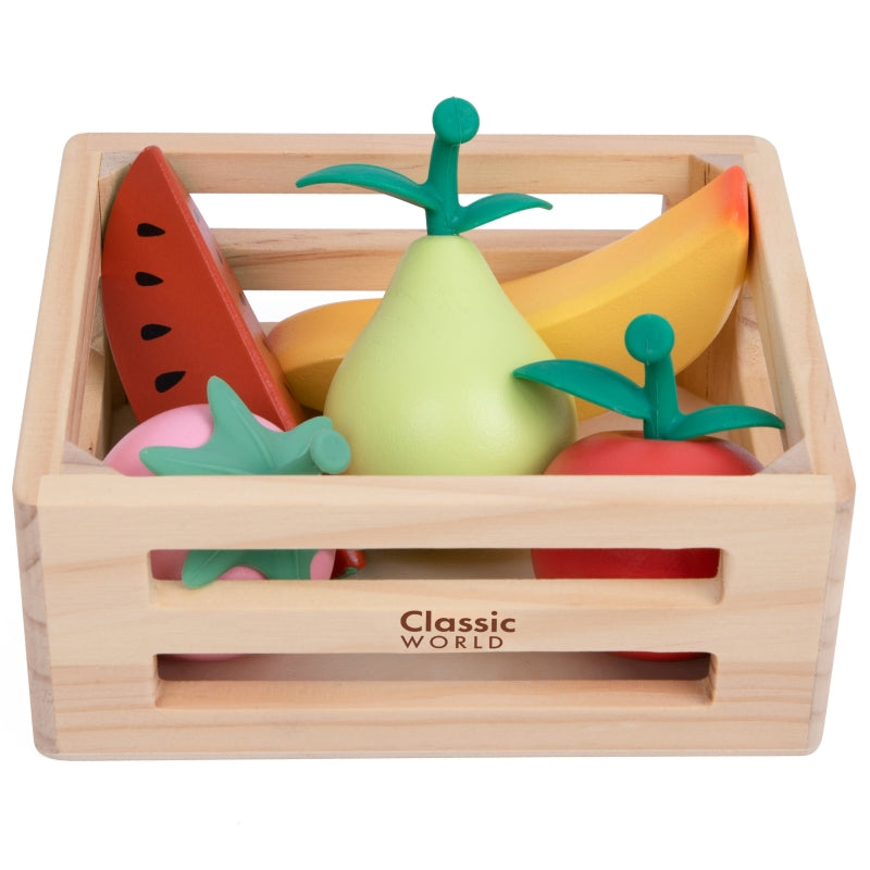 Medinis vaisių rinkinys krepšelyje 6 vnt., CLASSIC WORLD
