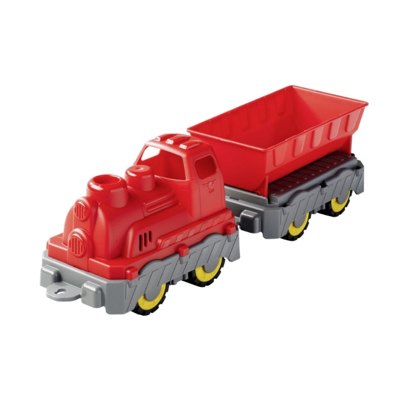 Didelis krovininis traukinys su su vagonu savivarčiu, BIG