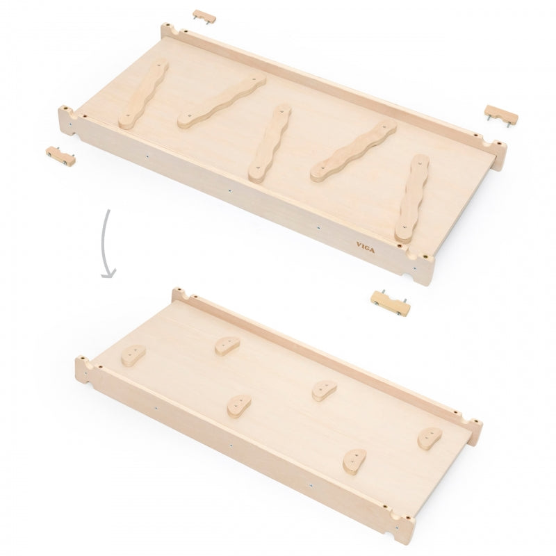 Medinė čiuožykla ir laipiojimo siena vaikams, VIGA